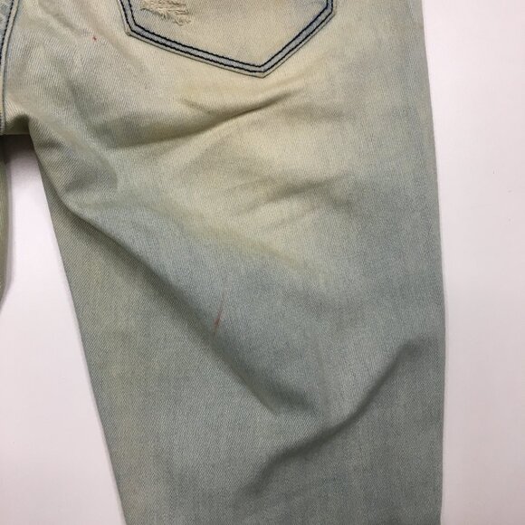 BEBE Florent Wash Distressed Logo Hardware 5 Pocket Skinny Jeans - Picture 15 of 16